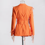 Flowering Girl Women Bowknots Blazer