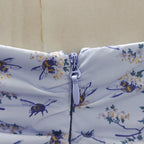 Flowering Girl Women Lesley Blue Floral Print Mini Dress With Bloomers