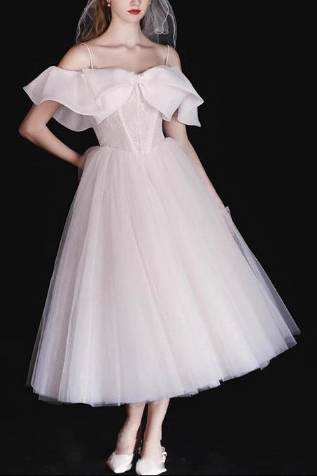 Sebastiane French-Style Ruffled One-Shoulder Midi Dress - White
