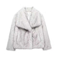 Flowering Girl Women modesty gradient fur coat