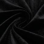 victoria Bow Cascade Velvet Maxi Dress in black