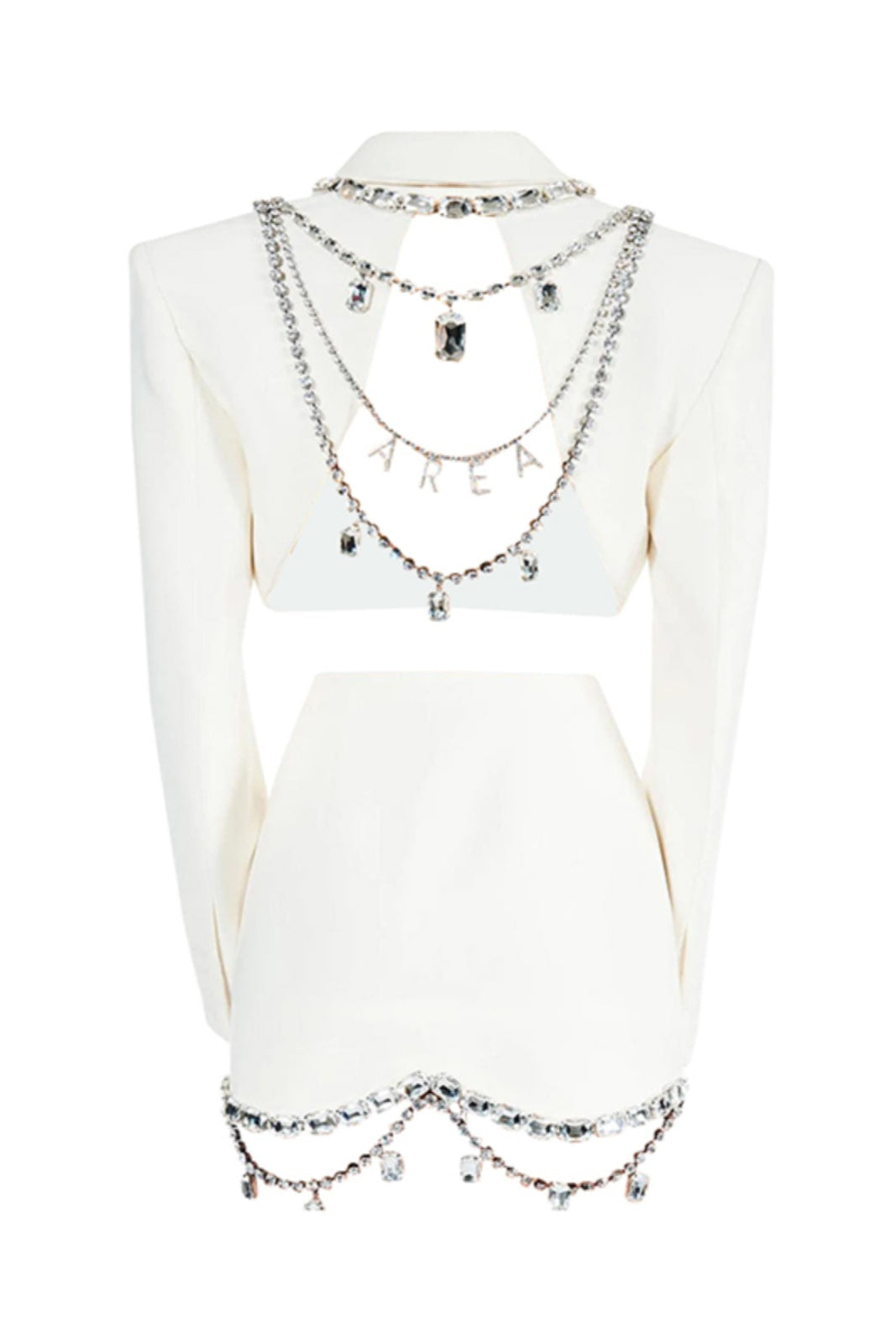 Flowering Girl Women Sabine crystal-embellished jacket & skirt matching set