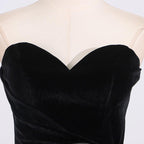 bow Irregular Asymmetric Sleeveless midi Dress in black