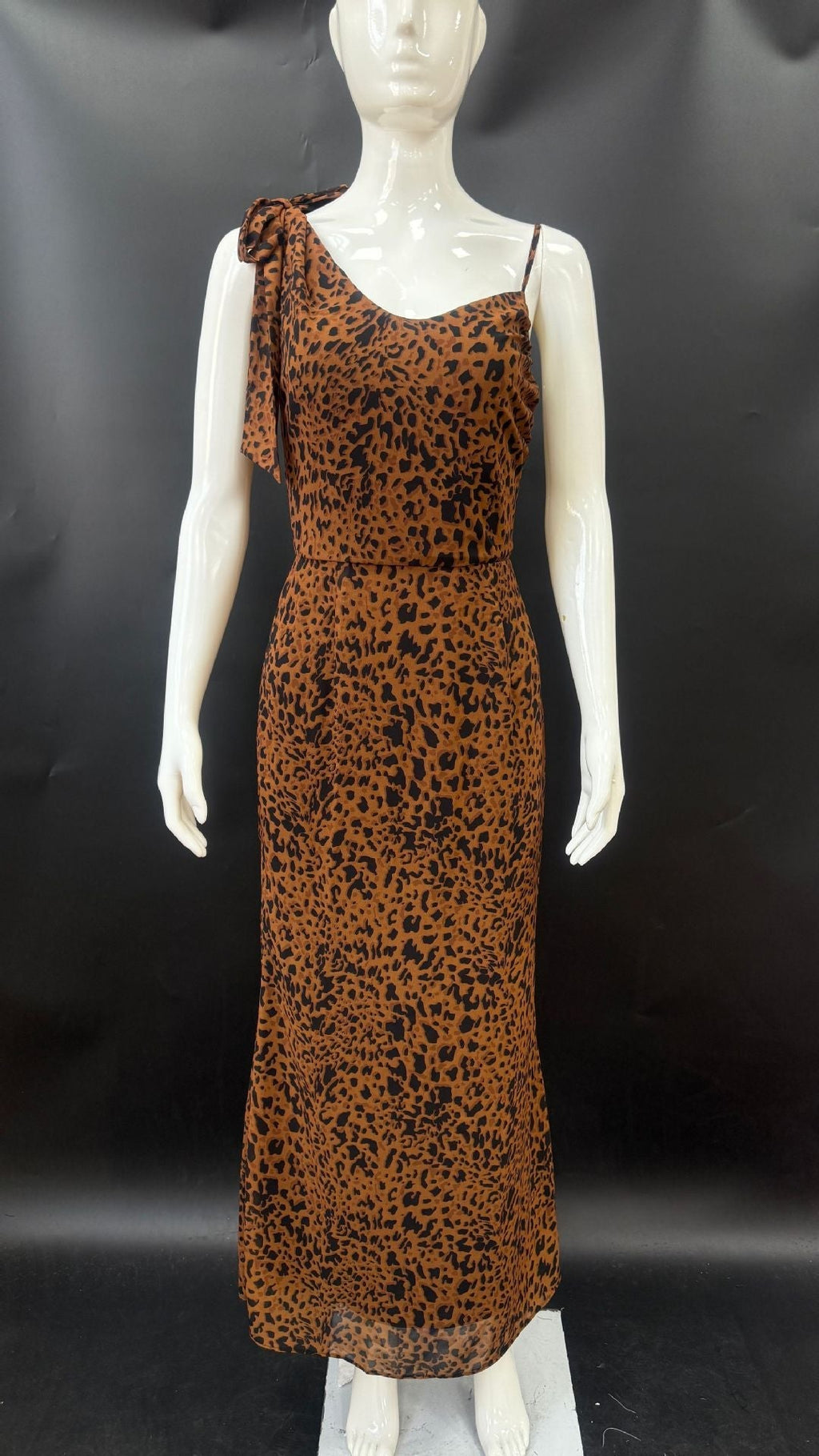 Flowering Girl Women Leopard print slip maxi dress
