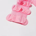 Flowering Girl Women petals strapless tulle maxi dress in pink