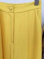 Flowering Girl Women Yellow Double Breasted Pantsuit