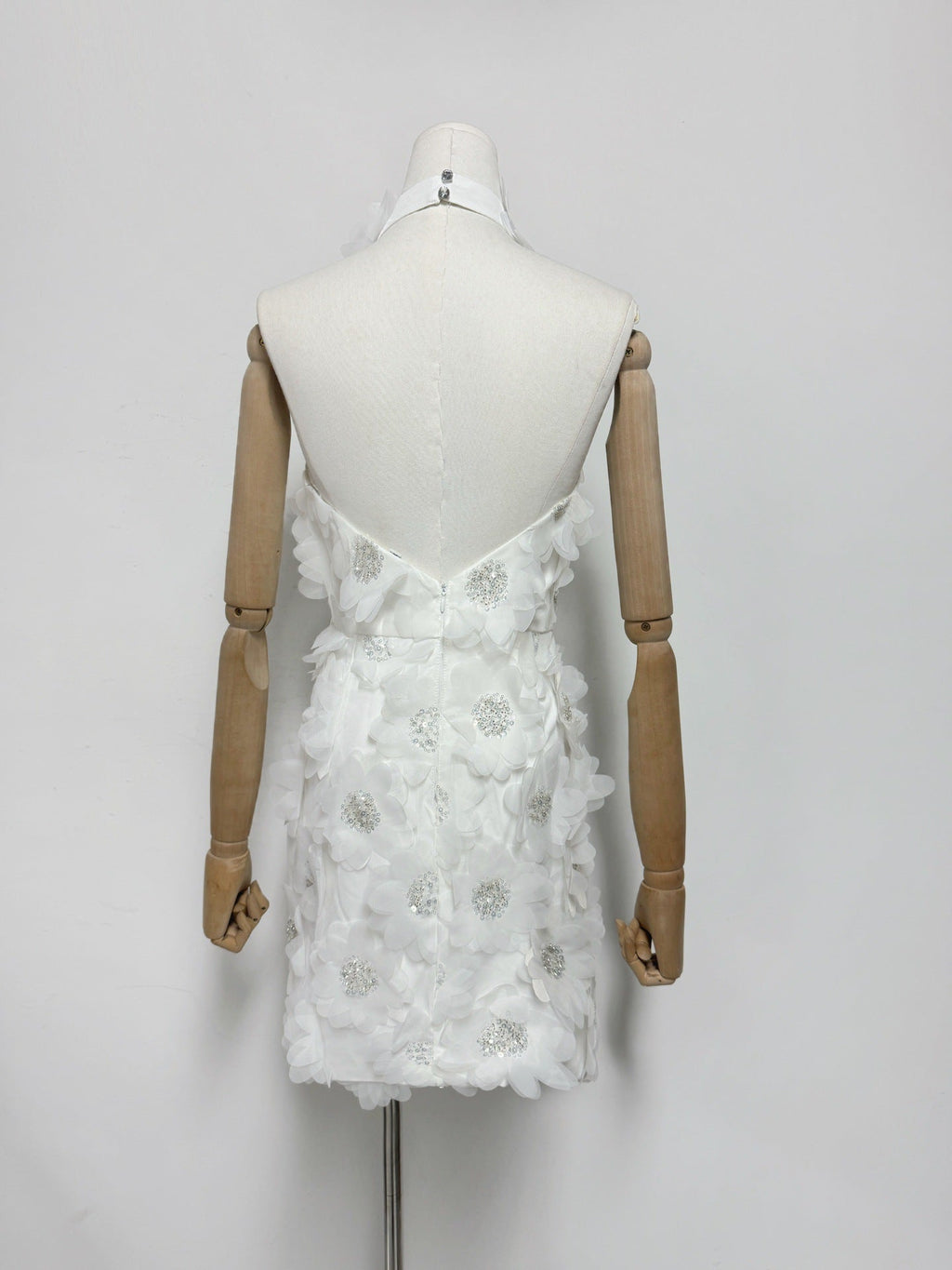 Cherry Blossom Mini Dress in White