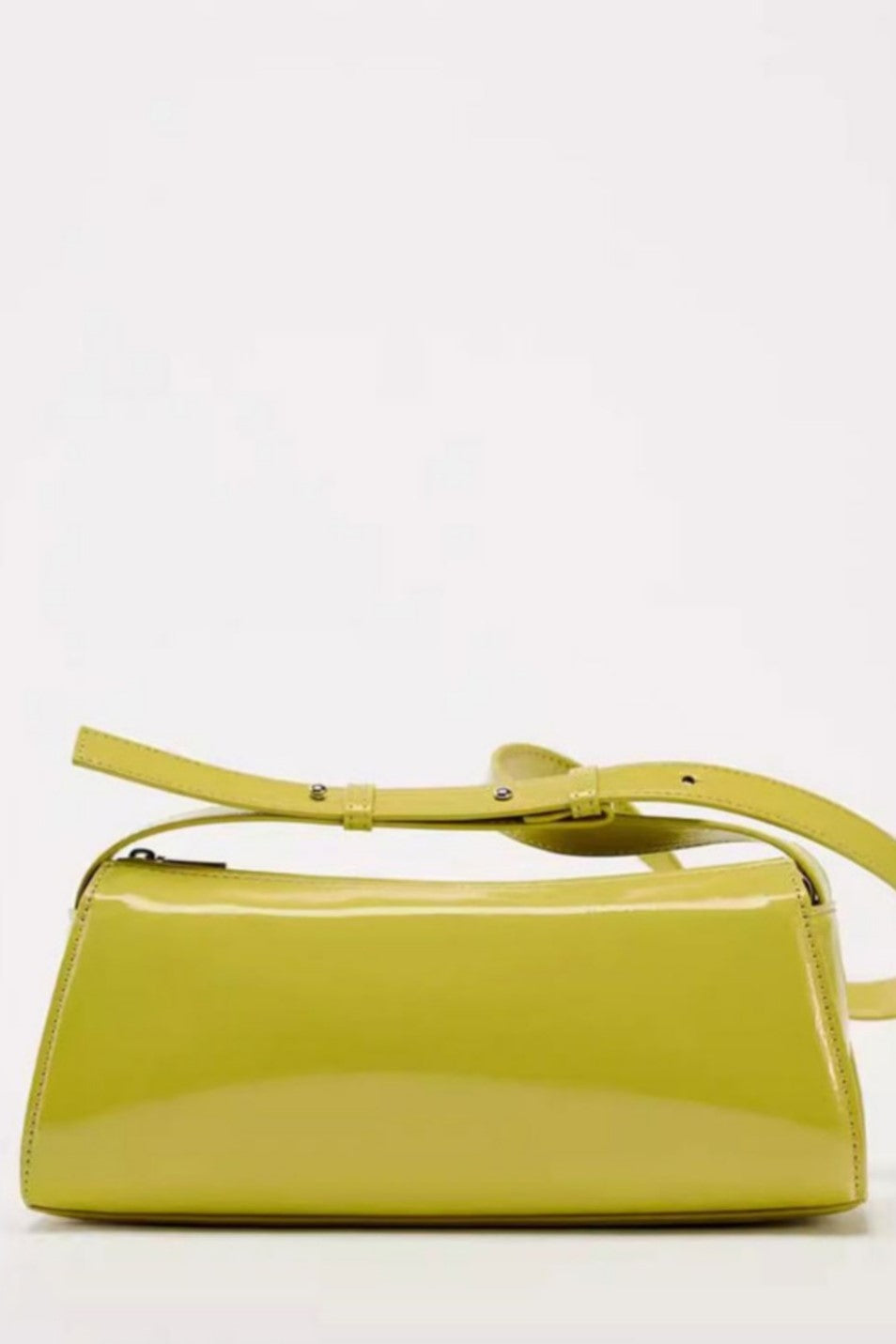 Flowering Girl Women Jamie Mirror Leather Baguette Bag