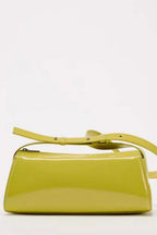 Flowering Girl Women Jamie Mirror Leather Baguette Bag