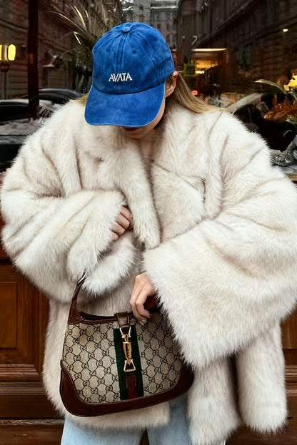 modesty gradient fur coat