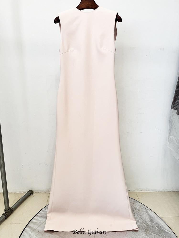 Evoleta Sleeveless Ruffle Maxi Dress