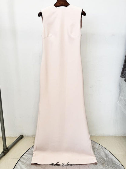 Evoleta Sleeveless Ruffle Maxi Dress