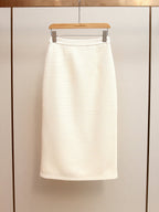 michaelia Cream Boucle Tailored Midi Dress set