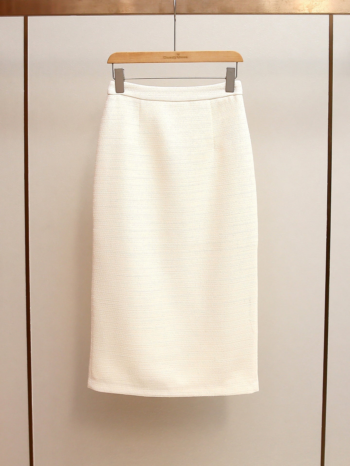 michaelia Cream Boucle Tailored Midi Dress set