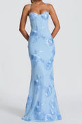 Nefertiti Maxi Dress-Light Blue