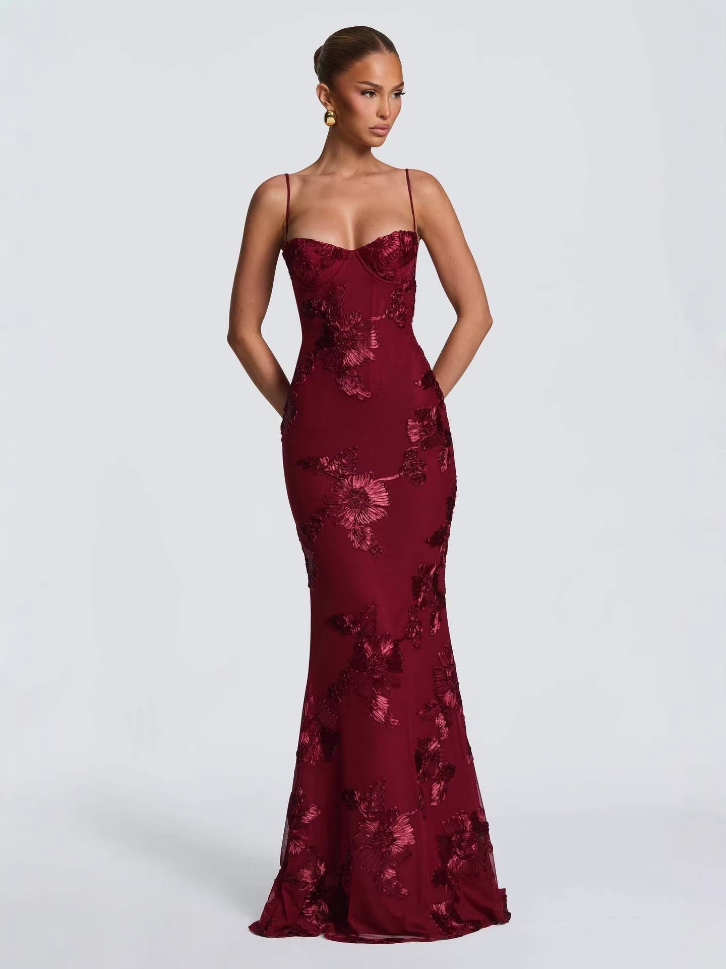 Nefertiti Maxi Dress -Brown