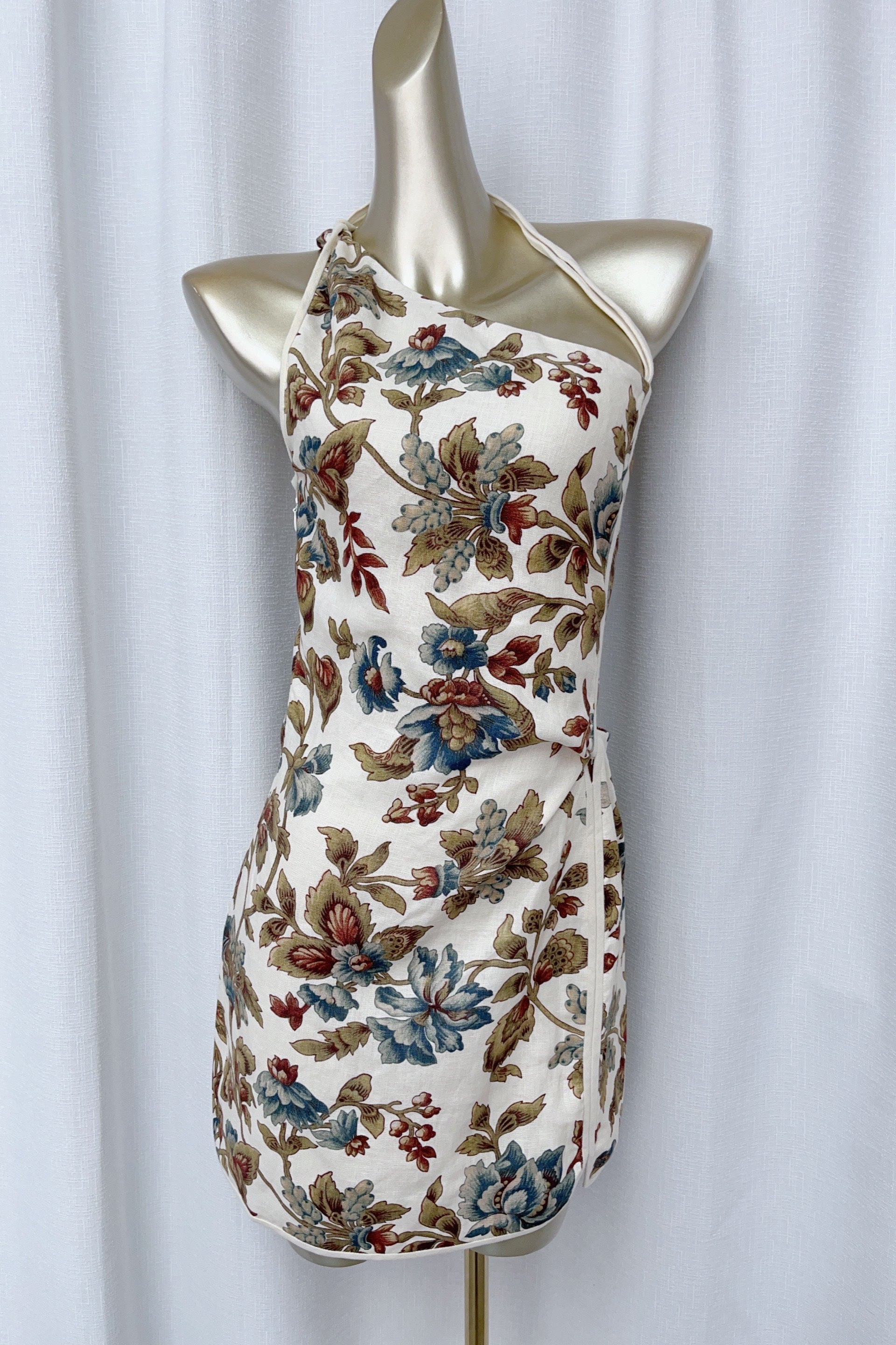 Floral print Asymmetric Mini Dress