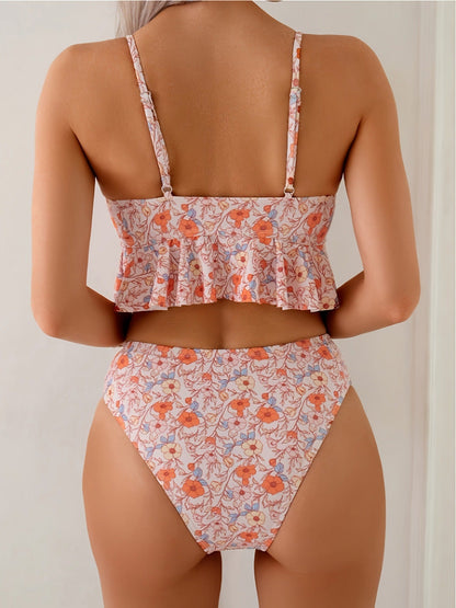 vicky floral print bikini two-piece set