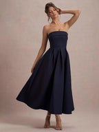 Flowering Girl Women white bandeau midi dress