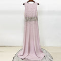 pink sleeveless vest maxi dress
