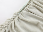 Matcha Lace Strapless Spliced Knitted Mini Dress