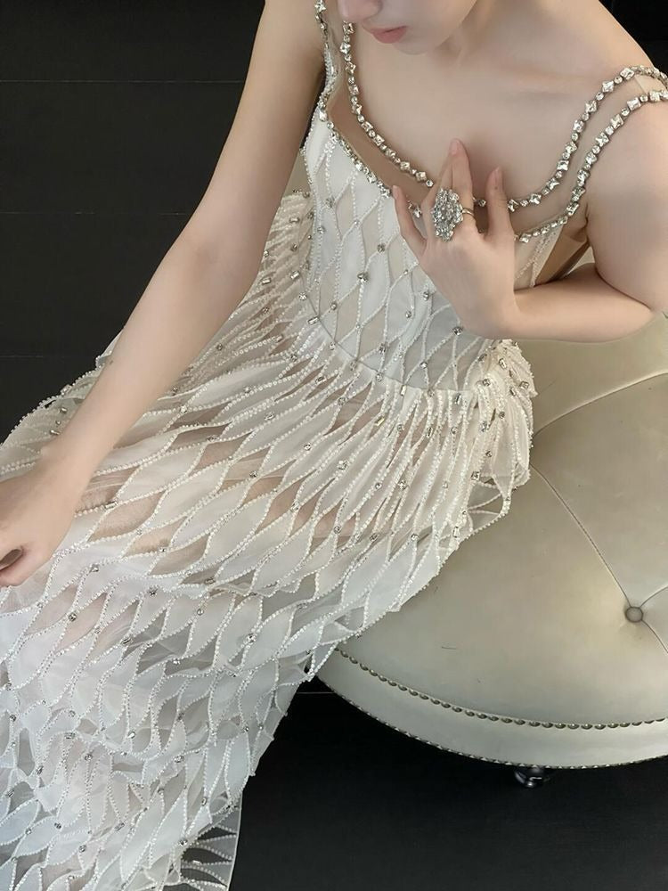 Apphia Bead Maxi Dress