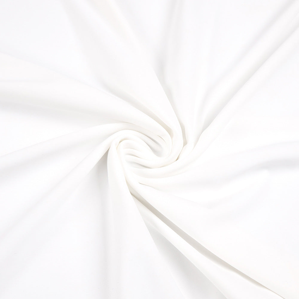Flowering Girl Women Round neck ribbon knot maxi dress in white