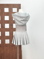 Cliffa Sleeveless Knit Mini Dress - Grey