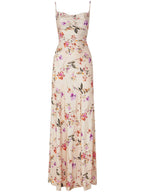 White Floral Slip Maxi Dress