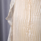 quintina Off Shoulder Pleated Maxi Dress in apricot