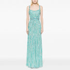 nail bead sequin mesh dress