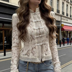 Lace Buckle Shirt Top
