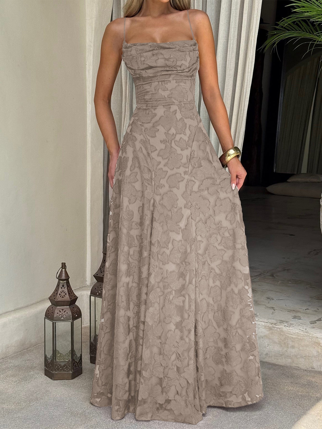 Francis Maxi Dress-Khaki