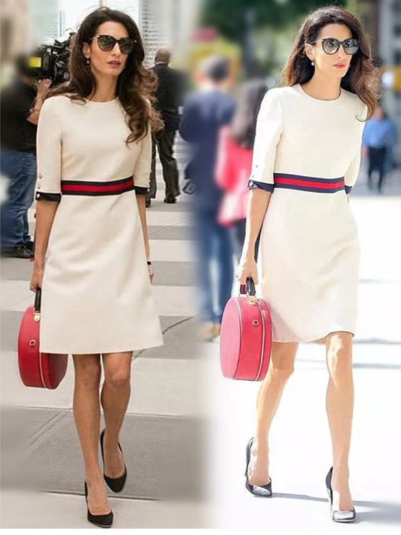 Kate White Elegant Dress