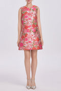 Flowering Girl Women Hilary Multicolor Floral Embroidery Sleeveless Mini Dress