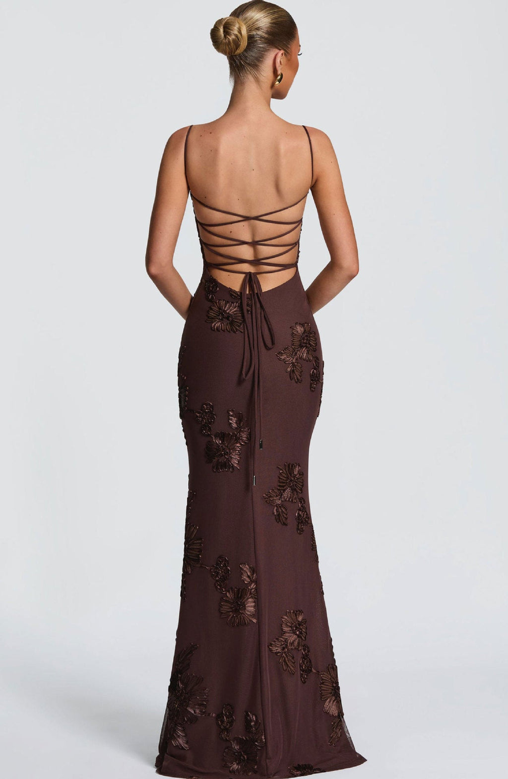 Nefertiti Maxi Dress -Brown