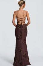 Nefertiti Maxi Dress -Brown