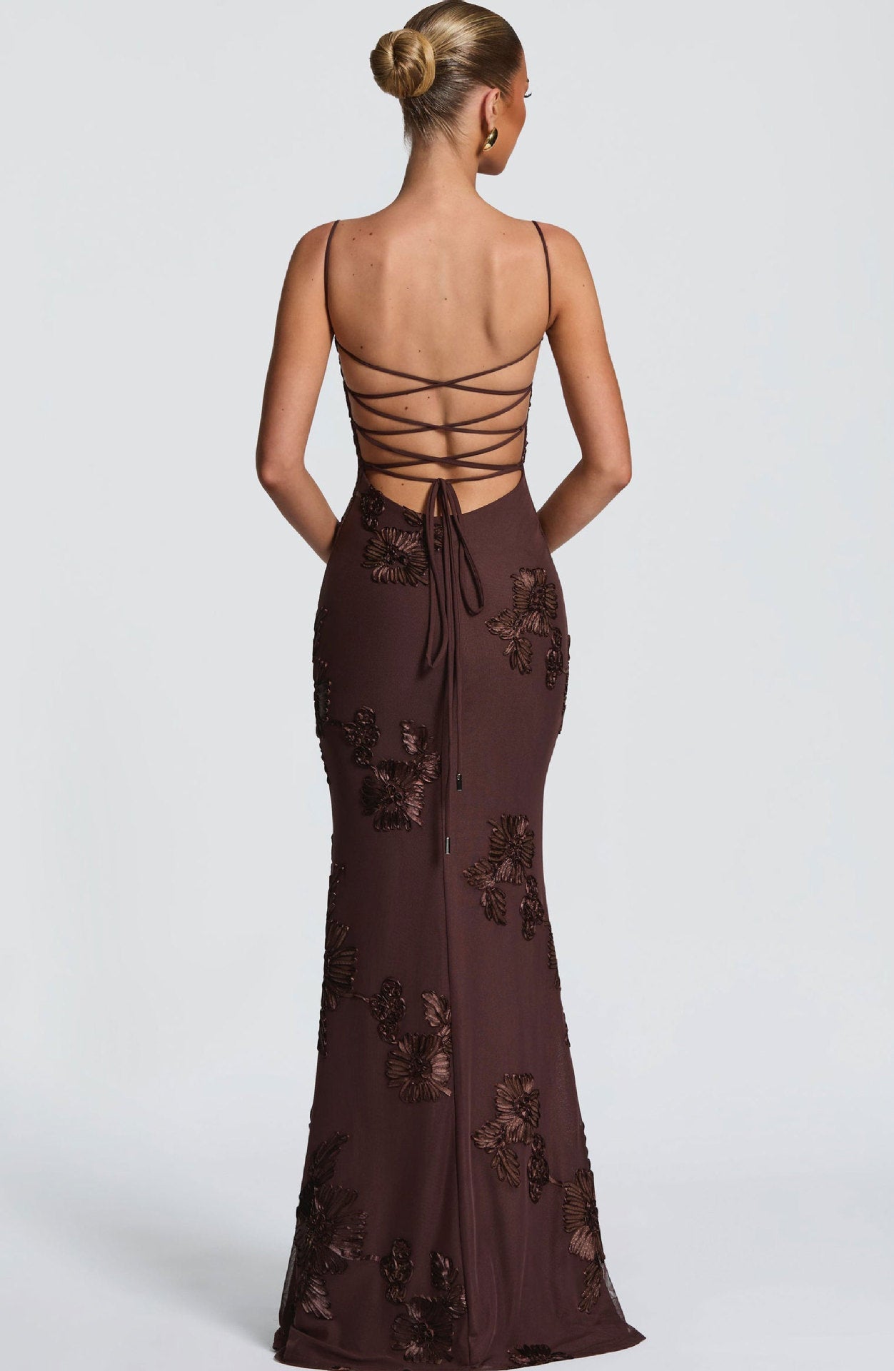Nefertiti Maxi Dress -Brown