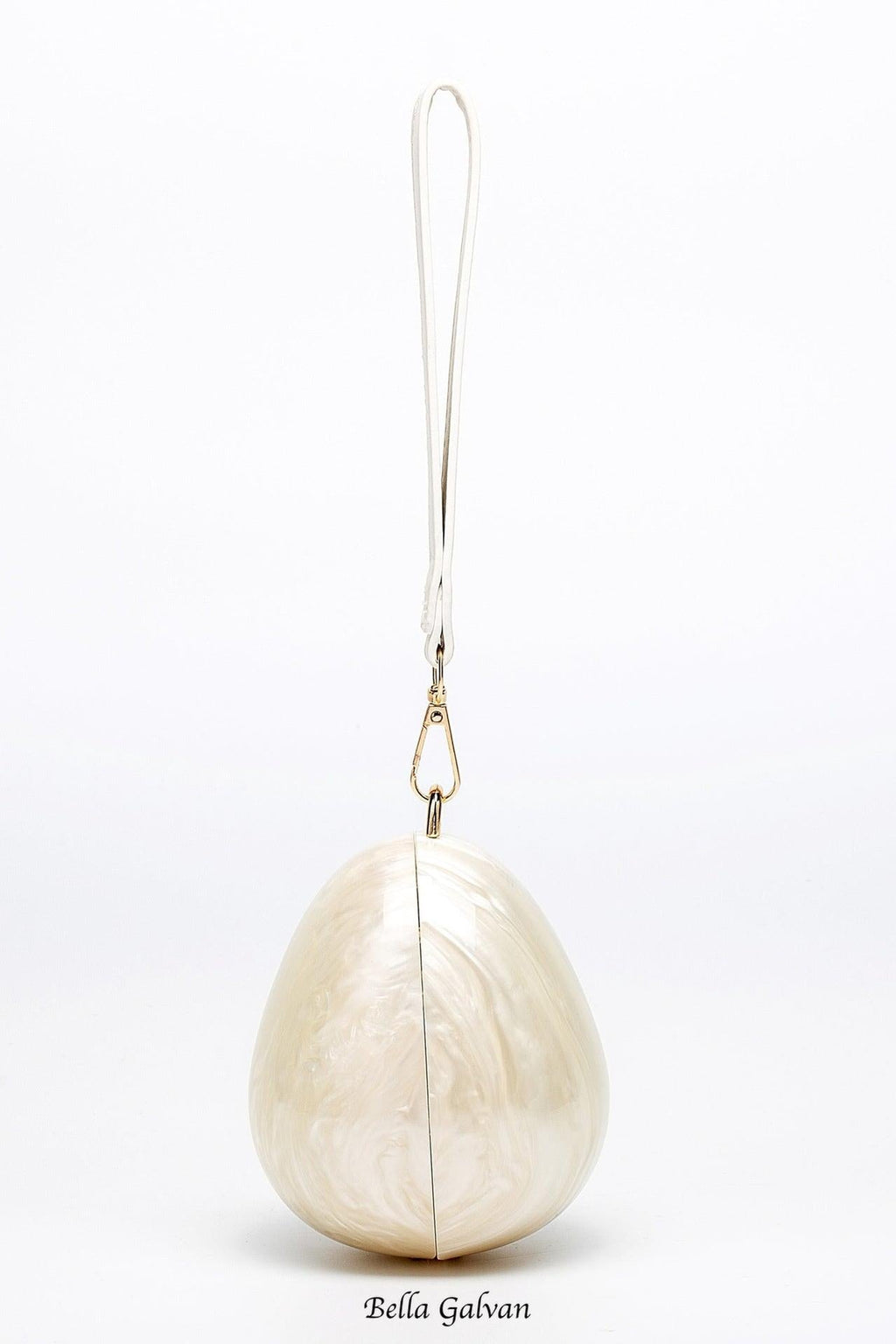 Flowering Girl Women Pearl Strap Egg Bag