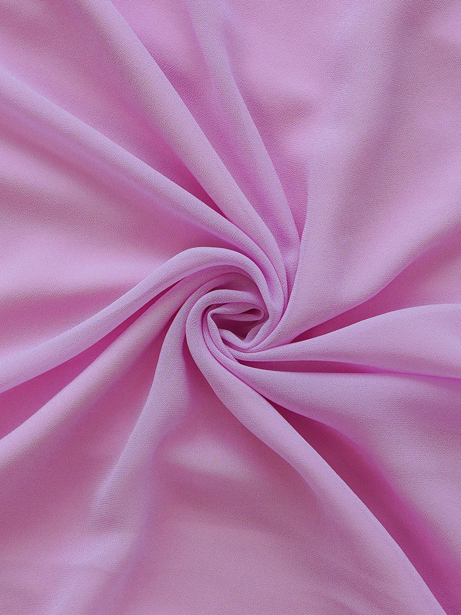 Pink One-Shoulder Pleated Dress