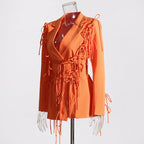 Flowering Girl Women Bowknots Blazer