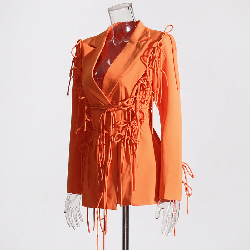 Flowering Girl Women Bowknots Blazer