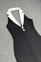 Tsanko Halter Maxi Bandage Dress