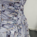 lesley blue floral print mini dress with bloomers