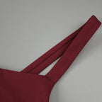 Flowering Girl Women sheer knit curve maxi dress in merlot