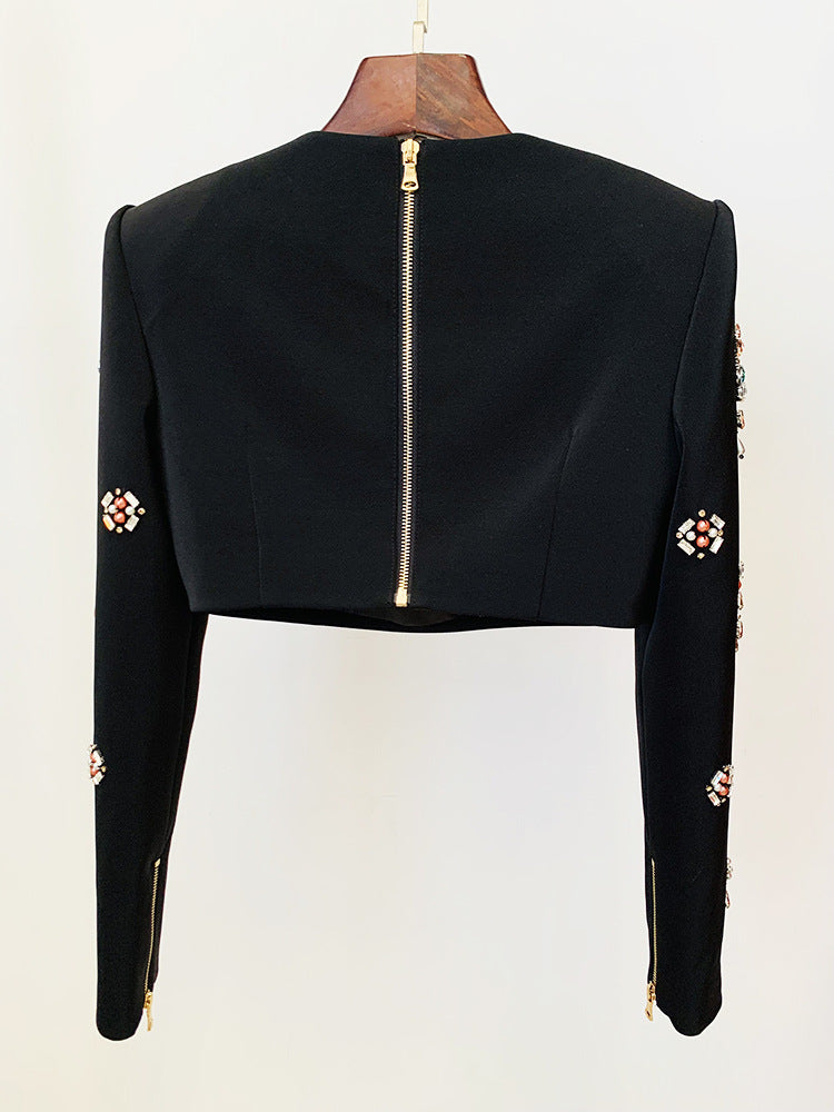 Flowering Girl Women BLACK RHINESTONE EMBELLISHED SKIRT SET