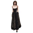 Rose Asymmetrical Waist Spaghetti Strap maxi Dress - Khaki
