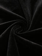 Flowering Girl Women velvet crystal embellished maxi dress in black