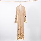 elma Golden Aura v-neck Knitted maxi Dress