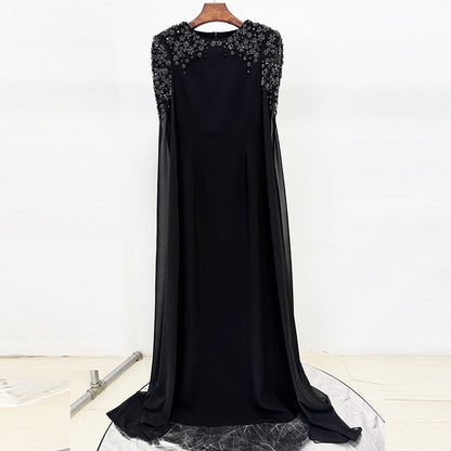 white diamond long sleeve maxi dress